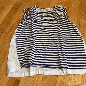 WOMEN’S Clu Too tank top. Blue and white.